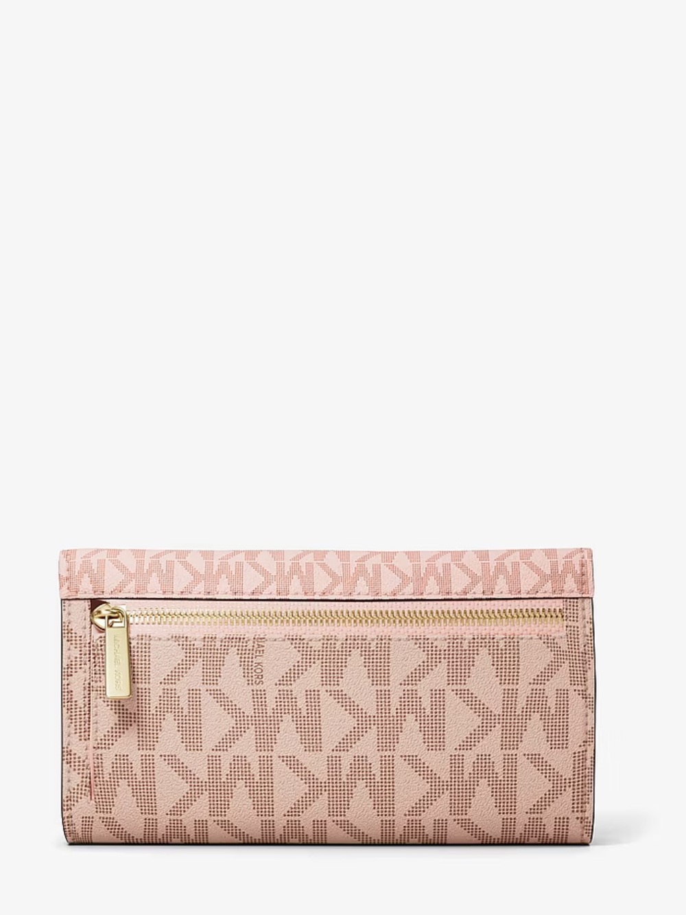 Michael Kors Blush Pink MK Logo Trifold Wallet - Picture 4 of 9